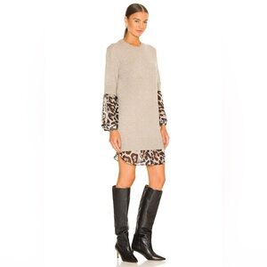 Brochu Walker Cashmere Overlay Sweater Dress